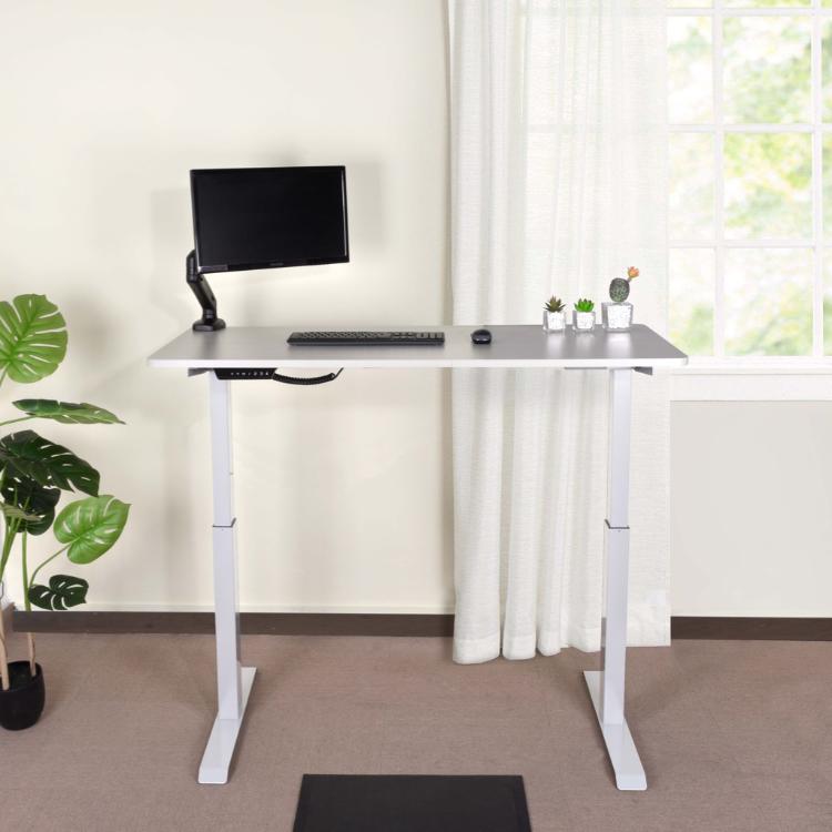 【詩丹德利】升降桌(含桌板) 個性桌腳混搭款(灰白兩色搭配)